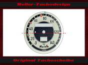Speedometer Disc for Maico M250 MD250 0 bis140 Ø75...
