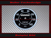 Gauge face DKW RT350 0-140 Ø77 mm