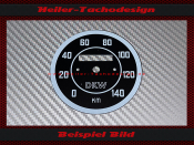 Speedometer Disc for DKW RT350 0 to 140 Ø77 mm