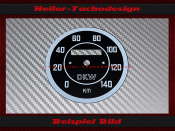 Speedometer Disc for DKW RT350 0 to 140 Ø77 mm