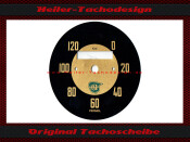 Tachoscheibe NSU Lux 0-120 Kmh Ø76 mm - 2