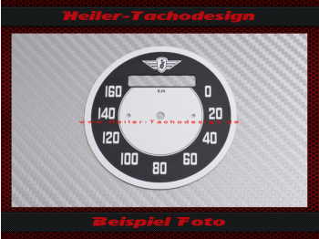 Tachoscheibe für Zündapp KS 601 0-160 Kmh Ø76 mm