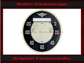 Tachoscheibe für Zündapp KS 601 0-120 Kmh Ø76 mm