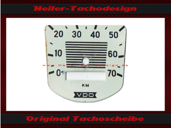 Tachoscheibe für VDO NSU Quickly 0 bis 70 Kmh