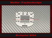 Speedometer Disc VDO NSU Quickly 0 bis 70 kmh