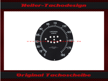 Speedometer Disc for Lagonda 195 Kmh
