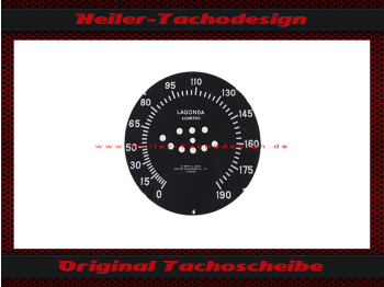 Speedometer Disc for Lagonda 195 Kmh