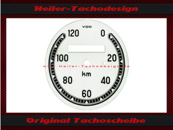 Tachoscheibe für VDO Allgemein 0-120 Kmh Ø76 mm - 3