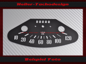 Speedometer Disc for Heinkel Tourist Scooter 10 to 120 Kmh