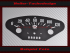 Tachoscheibe für Goggomobil Kleinstwagen Rollermobil 0-120 Kmh