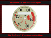 Speedometer Disc for BMW Isetta Micro Car Scootermobil 0 to 100 Kmh Ø54 mm