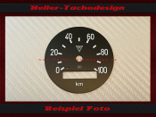Speedometer dial MZ RT 125/0 IWL Wiesel Berlin IFA 0-100...