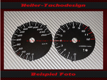 Speedometer Disc for Yamaha XJR 1300 2004 to 2010 RP10 Mph to Kmh