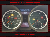 Tachoscheiben für Mercedes R171 SLK 55 AMG 2006 2007 200 Mph zu 320 Kmh