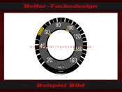 Tacho Aufkleber für Mercedes W115 /8 Strich-Acht 160 Kmh