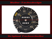 Speedometer Sticker for Mercedes W115 8 Strich-Acht 160 Kmh