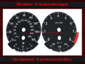 Speedometer Disc BMW X1 Benzin Tachometer to 8,0 Mph to Kmh