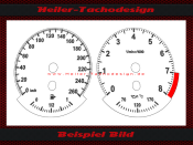 Speedometer Disc for BMW X1 E84 Petrol Tachometer 8000 RPM