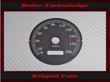 Tachoscheibe für Harley Davidson Dyna Low Rider FLHPI 2003 Ø80 Mph zu Kmh