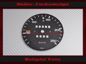 Speedometer Dial Porsche 911 250 original Kmh hole above