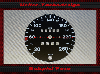Speedometer Disc for Porsche 924 S 260 Kmh