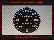 Speedometer Disc for Porsche 924 S 260 Kmh