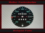Speedometer Disc for Porsche 924 S 260 Kmh