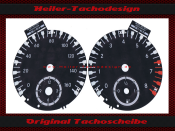 Tachoscheiben für Mercedes R171 SLK 300 ohne Kranz 160 Mph zu 260 Kmh