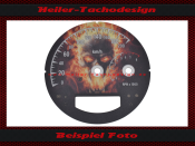 Speedometer Disc for Harley Davidson Dyna Fat Bob FXDF 2004 to 2011 Ø100 Mph to Kmh