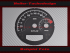 Speedometer Disc for Harley Davidson Dyna Fat Bob FXDF 2004 to 2011 Ø100 Mph to Kmh