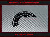 Tacho Aufkleber für Harley Davidson Softail 2004 bis 2013 Ø100 Mph zu Kmh