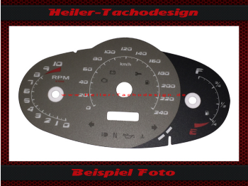 Tachoscheibe für Harley Davidson Street Rod VRSCR 2006 Mph zu Kmh