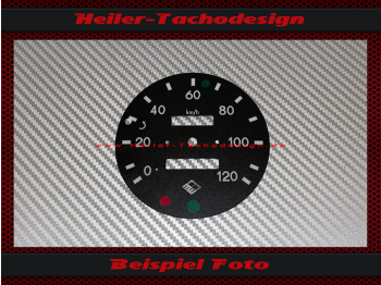 Speedometer Disc for Trabant 601 0 to 120 Kmh