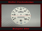 Speedometer Disc for Trabant 601 0 to 120 Kmh