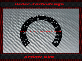Speedometer Sticker for Harley Davidson Dyna Scream Eagle FLSTFSE 2006 2007 Ø80 Mph to Kmh