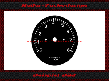 Tachometer VDO General 0 to 8 Ø72 mm