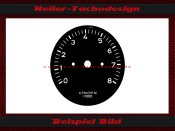 Tachometer VDO General 0 to 8 Ø72 mm