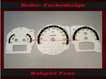 Satz Speedometer Discs for Dodge Nitro 2007 120 Mph to 200 Kmh