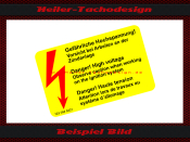 Sticker for Mercedes Benz gef&auml;hrliche Hochspannung...