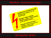 Aufkleber Mercedes Benz gefährliche Hochspannung für...