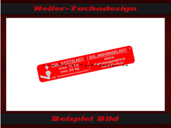 Sticker for Trailer Hitch for Mercedes Benz W107 W111 W115 W116 W123 W124 W126