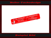 Sticker Anh&auml;ngerkupplung for Mercedes Benz W107 W111...