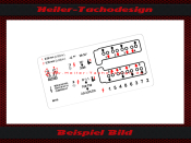 Aufkleber für Mercedes Benz M116 C107 W107 W116 mit...