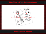 Sticker for Motor for Mercedes Benz M110.92 W107 W114...