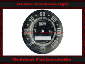 Speedometer Disc for DKW RT 200H 1953 0 to 120 Ø74 mm