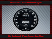 Speedometer Disc for MG MGB GT Mini Kit Car Smiths 1970 Ø92 120 Mph to 200 Kmh SN-6144/00 23BS 23A