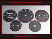 Set Tachoscheiben für Porsche 911 964 993 300 Kmh