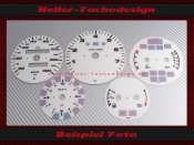 Set Tachoscheiben für Porsche 911 964 993 300 Kmh