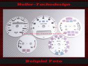 Set Tachoscheiben für Porsche 911 964 993 300 Kmh