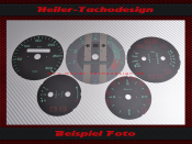 Set Tachoscheiben für Porsche 911 964 993 300 Kmh